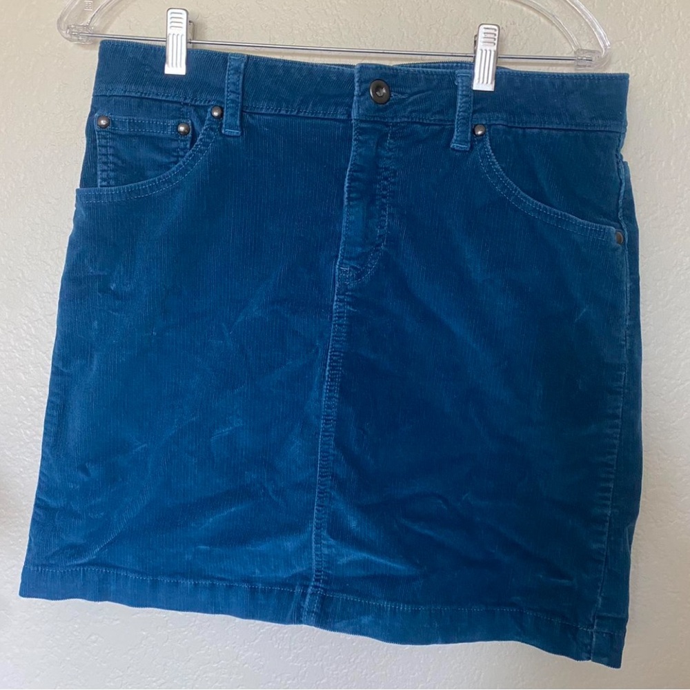 GAP Teal Corduroy Skirt